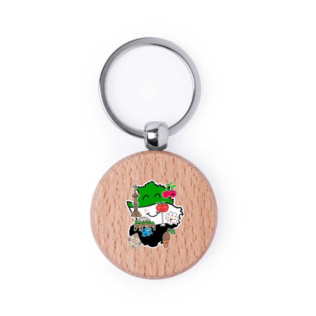 llavero-personalizado-redondo-madera-Pelton Llavero personalizado redondo de madera Pelton