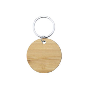 Llaveros personalizados bambú Sonek