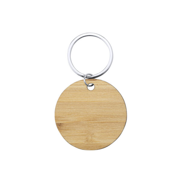 llavero-personalizable-circular-bambu Llaveros personalizados bambú Sonek