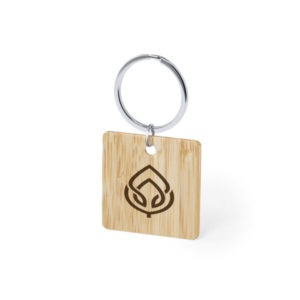 Llaveros personalizados bambú Sonek