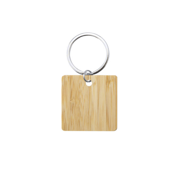 llavero-personalizable-cuadrado-bambu Llaveros personalizados bambú Sonek
