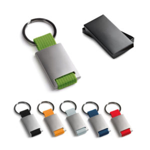 Llavero personalizable de poliéster y metal Yip