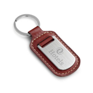 Llavero personalizable de polipiel metal